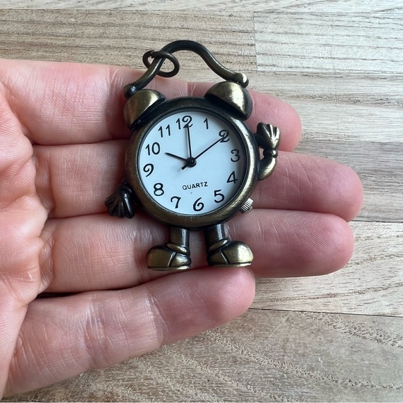 Pendant pocket Watch for keychain or necklace NEW BATTERY - Picture 3 of 5